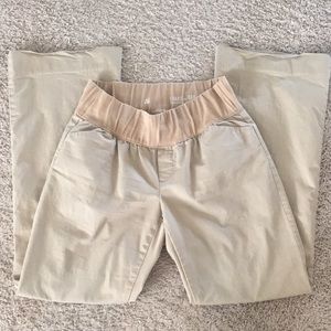 Low Panel Gap Khaki Maternity - M